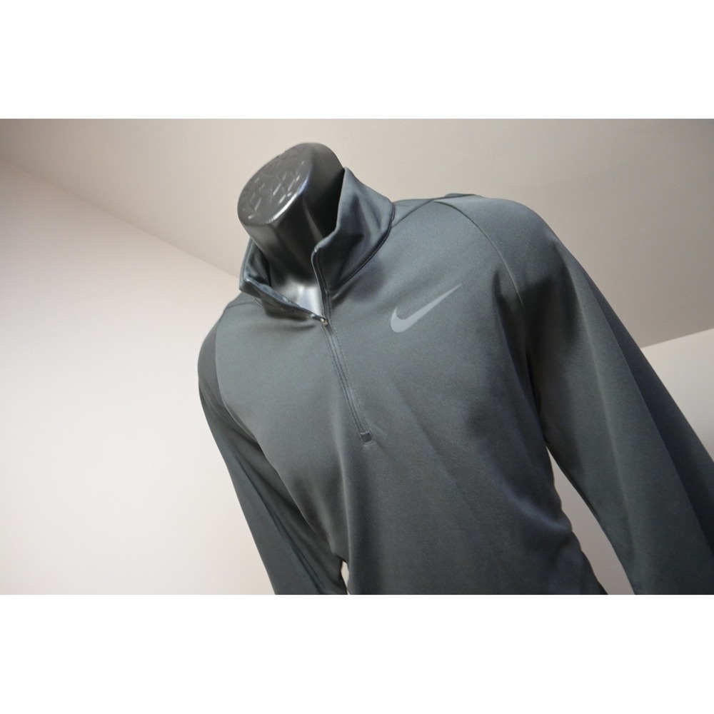 Nike Pullover Golf Jacket Mens Large Gray 1/4 Zip Long Sleeve Athletic Excellent - Picture 1 of 10